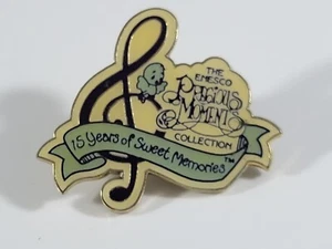 Vintage 1993 Precious Moments Enesco 15 Years of Sweet Memories Collectible Pin - Picture 1 of 4