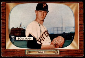 1955 Bowman Roger Bowman  VG-EX RC Pittsburgh Pirates #115