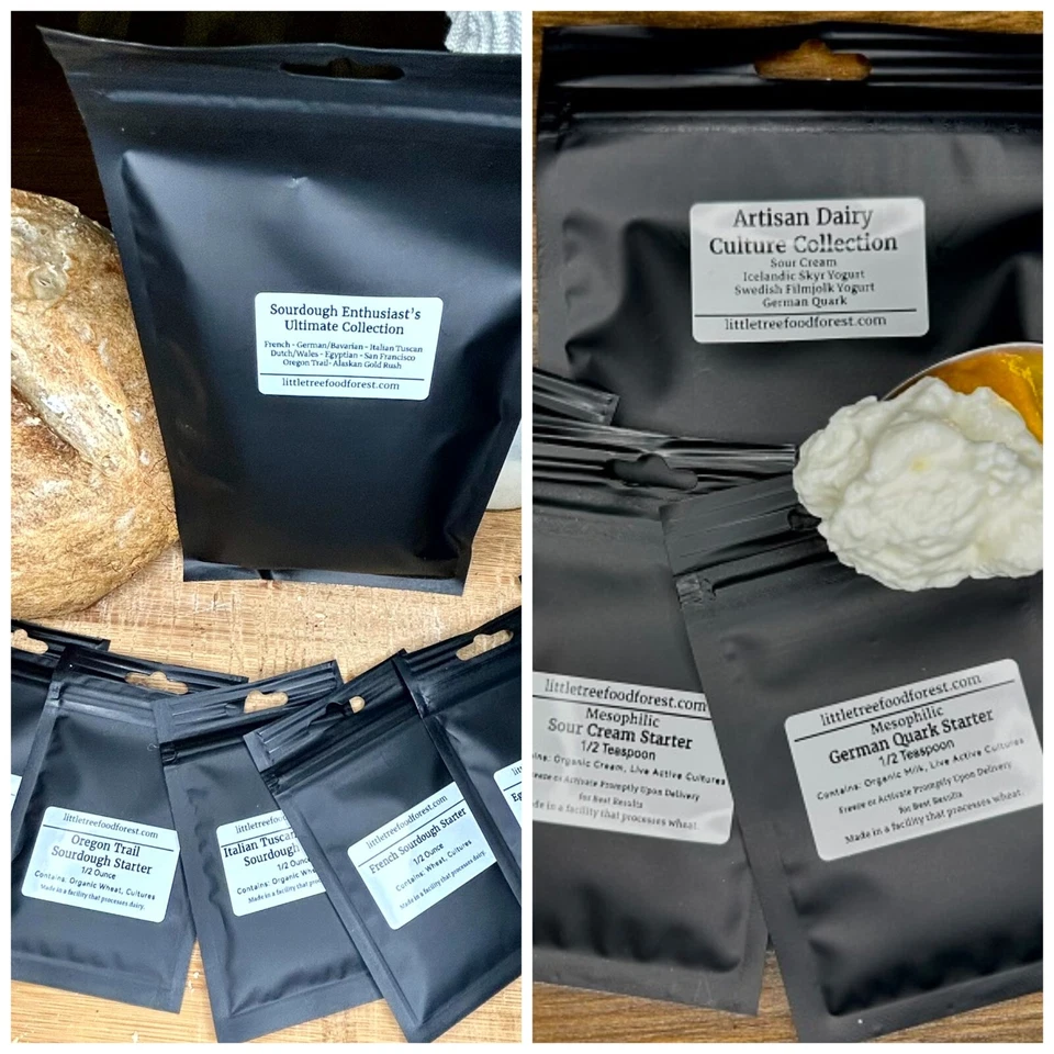 Homesteader’s Heritage Kit, 8 Sourdough Starters & 4 Dairy Starters, Fast Ship - Image 1 of 4