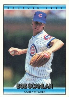 1992 Donruss Baseball Bob Scanlan Chicago Cubs #454 - Image 1 of 2