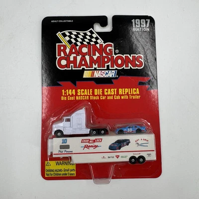 Racing Champions 1997 NASCAR Trailer w/Car 1:144 #10 Channel Lock - Image 1 of 4