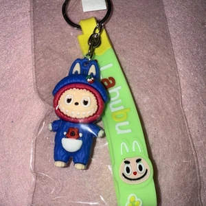 Little Monsters Blue Keychain Key Ring Bag Charm w/ Silicone Strap NWOT - Picture 1 of 6