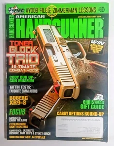 American Handgunner Magazine Jan Feb 2014 Glock 1911 Mods Cody Museum 9mm Tests - Imagen 1 de 3