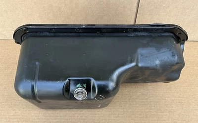 1996-2000 Honda Civic D16Y7 Steel Oil Pan Genuine OEM BLACK - Image 1 of 4