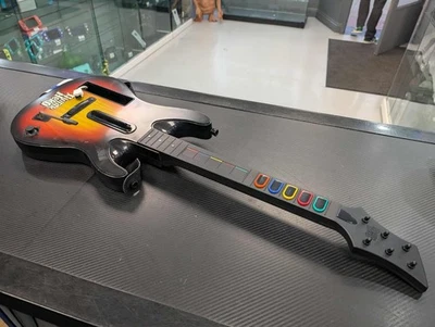 Nintendo Wii Guitar Hero Controller solo wireless, Red Octane Sunburst 95455-805 - Immagine 1 di 4