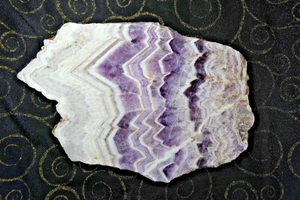 Chevron Amethyst Slab - 11.4 oz | Bold Zoning & Natural  | Collector/Display - Picture 1 of 16