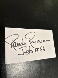 Randy Rasmussen (Nebraska-K) ‘67-81 New York Jets Guard, Super Bowl III Champs - Picture 1 of 1