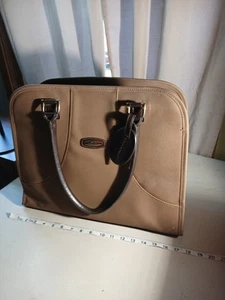 Vintage  Large Brown  Pierre Cardin Bag Badanco With Orginal Lock And Key  - Picture 1 of 24