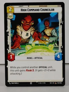 High Command Councilor - Star Wars Unlimited Secrets of Power #249 NM -B - Bild 1 von 5
