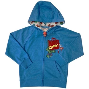 Character Boys Lightweight Full Zip Hooded French Terry Jacket - Picture 1 of 6