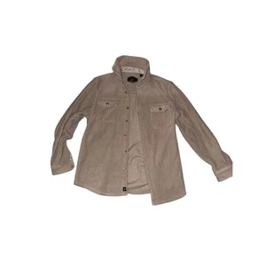Freedom Foundry Men's Tan Plush Shirt Jacket M Casual Button-Up shacketSoft - Picture 1 of 6