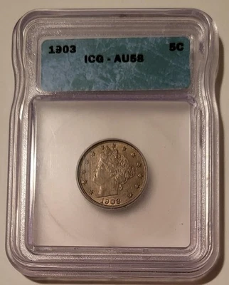 1903 Liberty Nickel AU55 ICG - Image 1 of 4