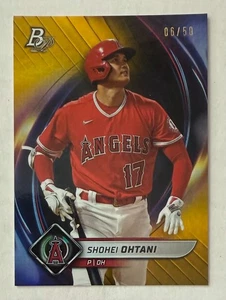 2022 Bowman Platinum Shohei Ohtani #10 Gold Parallel 6/50 - Picture 1 of 2