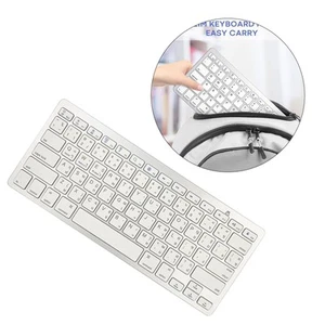 Portable Mini Thai 78 Keys Wireless Bluetooth Keyboard for Tablet PC Stylish - Bild 1 von 7