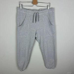 Frank & Eileen Eamon Fleece Jogger Sweatpant L Grey Minimalist Stretch Triple Fl - Picture 1 of 9