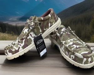 Hey Dude Men’s Wally Camo Flag Slip-on Shoes Size 13 - Picture 1 of 4