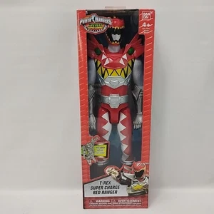 Power Rangers 12" Dino Super Charge T-Rex Super Charge Red Ranger Figure New - Picture 1 of 6
