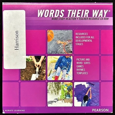 WORDS THEIR WAY - TEACHER RESOURCE CD-ROM  (2012, Pearson) - Image 1 of 4