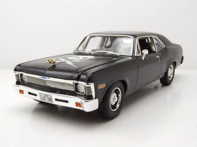 Chevrolet Nova 1971 Matt Nero Death Proof Modellino 1:18 GMP - Immagine 1 di 4