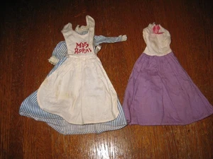 Mary Poppins Clothes by Horsman- 2 Dresses and Apron - Picture 1 of 4