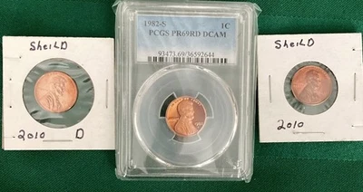 1982 S 1C Lincoln Cent Proof PCGS PR69DCAM PLUS XTRAS! - Image 1 of 4