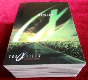 X-FILES - FIGHT THE FUTURE - Complete VINTAGE Base Set (72 cards) - Topps 1998 - Picture 1 of 12