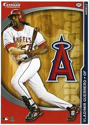 VLADIMIR GUERRERO FATHEAD TRADEABLES  REMOVABLE STICKER ANGELS EXPOS 2009 #93  - Image 1 of 3