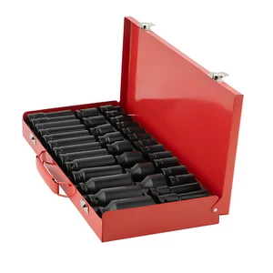 35pc 1/2"  Deep Impact Socket Set Drive 8-32mm 6 Point Metric Garage Tool New - Picture 1 of 12