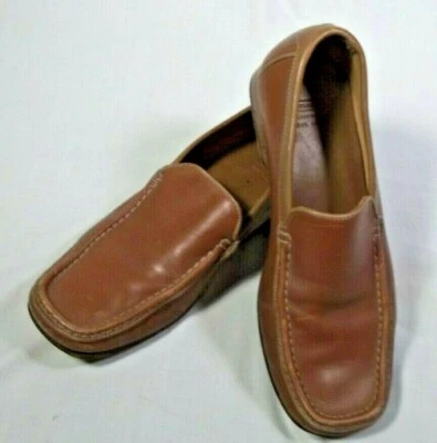 Coach Pierson Leather Moccasin Toe Italian Loafer 9 D Mens Dress Casual Natural - Image 1 of 4