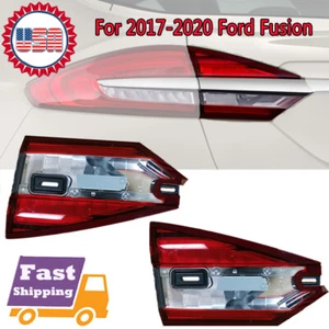 For 2017-2020 Ford Fusion LED Rear Inner TailLight Brake Lamp Right + Left Side - Picture 1 of 5