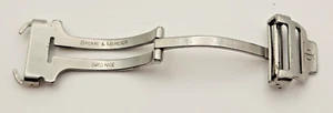 Authentic OEM Baume & Mercier Stainless Steel Deployment 18mm Watch Clasp - Picture 1 of 3