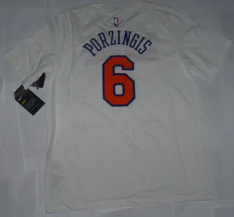 NEW NIKE Kristaps Porzingis NY York Knicks Jersey T Shirt Youth Boys XL 18 NWT Cover