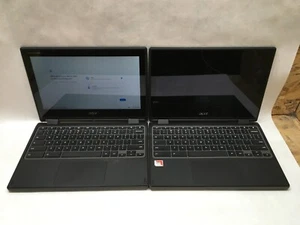 Lot of 2 Acer Chromebook R721T-28RM AMD A4 32 GB Storage 4 GB Ram Issues- FT - Picture 1 of 5