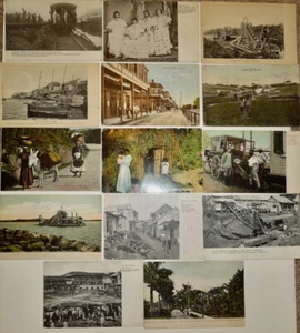 antique 14 POSTCARD Lot PANAMA CANAL COLON ANCON vintage PC STAMP Roosevelt - Picture 1 of 16