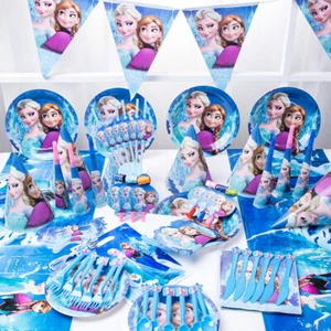 FROZEN Birthday Party Supplies Tableware Decorations Balloons Banner Plates - Picture 1 of 22