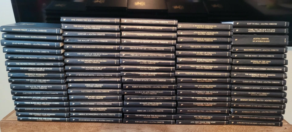 AGATHA CHRISTIE LEATHERETTE COLLECTION - YOU PICK TITLES - DROP DOWN SELECTION - Image 1 of 1