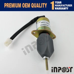 119807-77800 12v Fuel Stop solenoid For Yanmar Mini Excavator B27-2 B22 B50-2 - Picture 1 of 5