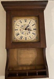 Antique Seth Thomas Plymouth Hollow Pendulum Wooden Wall Clock Model 2955