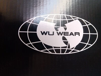 Wu Wear 滑梯 黑色 带黄色徽标 凉鞋 尺寸 12 * 新 * 罕见  — 第 1/4 张图片