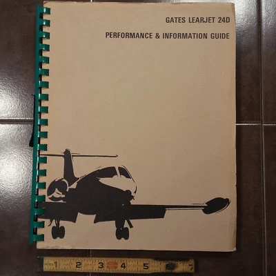 Gates LearJet 24D Performance & Information Guide Manual Foto 1 de 2