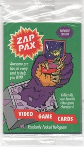 1992 Zap Pax Video Game Premiere Unopened Sealed Promo Pack  RARE - Picture 1 of 2