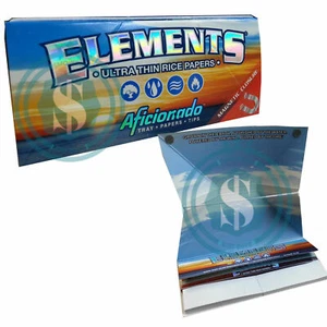 Elements Aficionado King Size Slim Chlorine Free Rice Papers - Picture 1 of 1