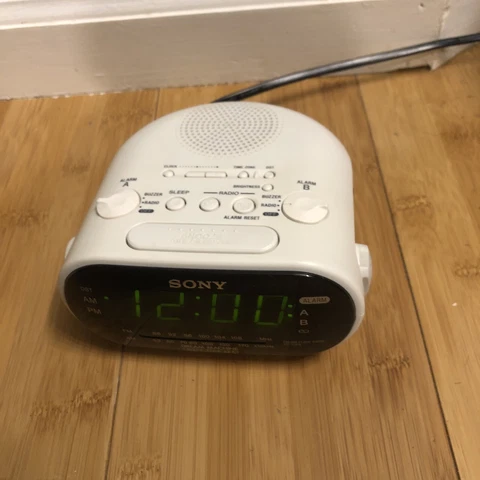 Sony Dream Machine Mod ICF-C318 Dual Alarm Clock Radio Tested Working Cover