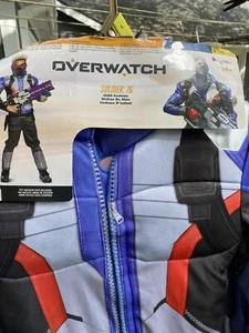 Disfraz Overwatch Soldado 76 Halloween Músculo CD Disfraz, Azul, Grande/(10-12) - Imagen 1 de 5