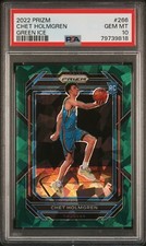 2022-23 Panini Prizm Chet Holmgren Rookie RC Green Ice PSA 10