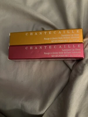 Chantecaille Sunstone Lip Sheer Optimism & Enthusiasm Lipsticks new in box’s - Image 1 of 4