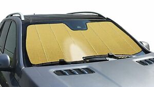 GOLD Reflector FOLDING Custom Sun Shade W/ BAG for Subaru - Heat Screen Shield