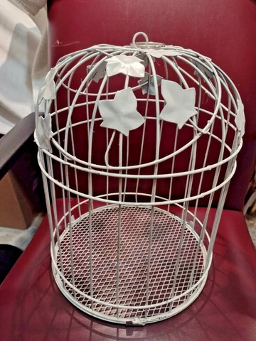 ORIGINAL WHITE WIRE DESIGN DOME SHAPE CAGE Cover