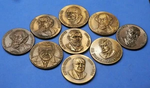 Authors Medallion Series Churchill Dickens Lawrence Maugham Wells Scott See Menu - Picture 1 of 35