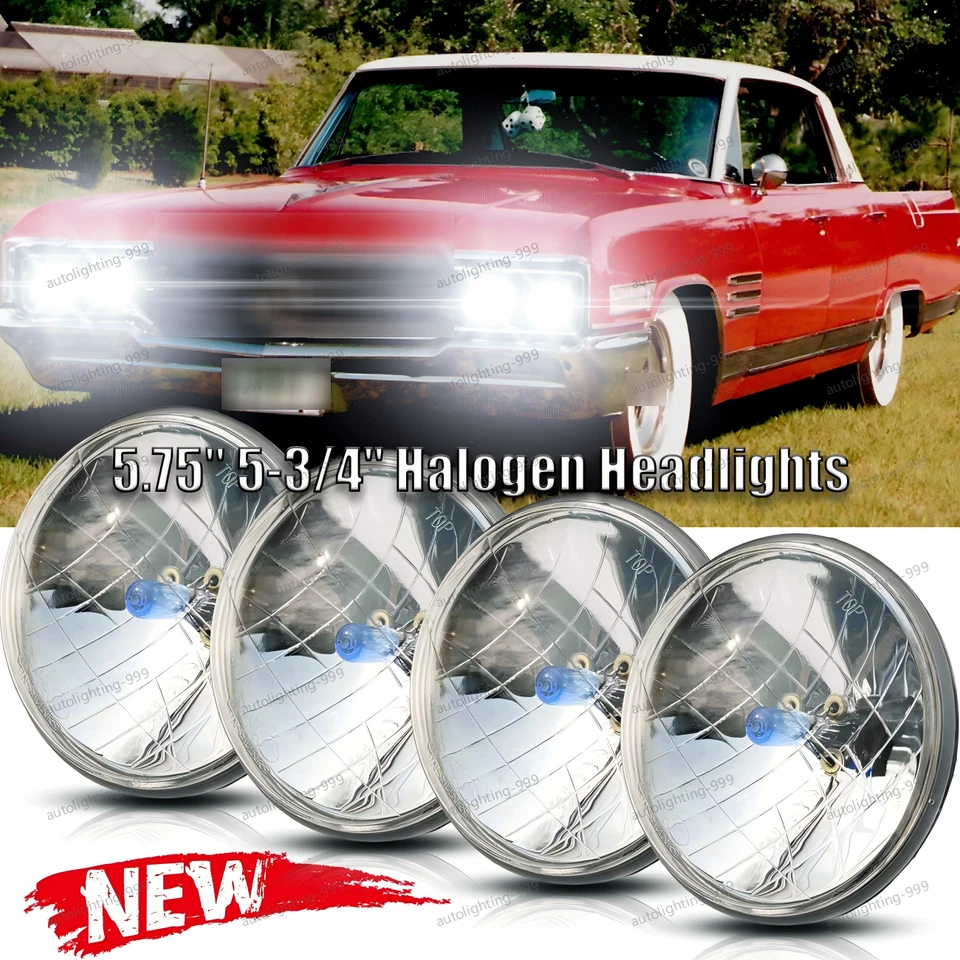 Faros FIT Buick Electra Wildcat 5,75" 5-3/4" pulgadas haz alto/bajo punto 4 un. Foto 1 de 4